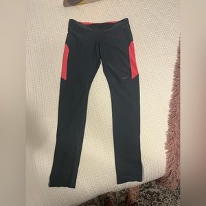 Nike dri-fit gray and pink leggings